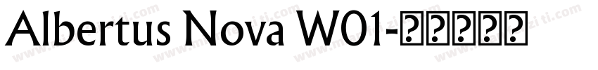 Albertus Nova W01字体转换